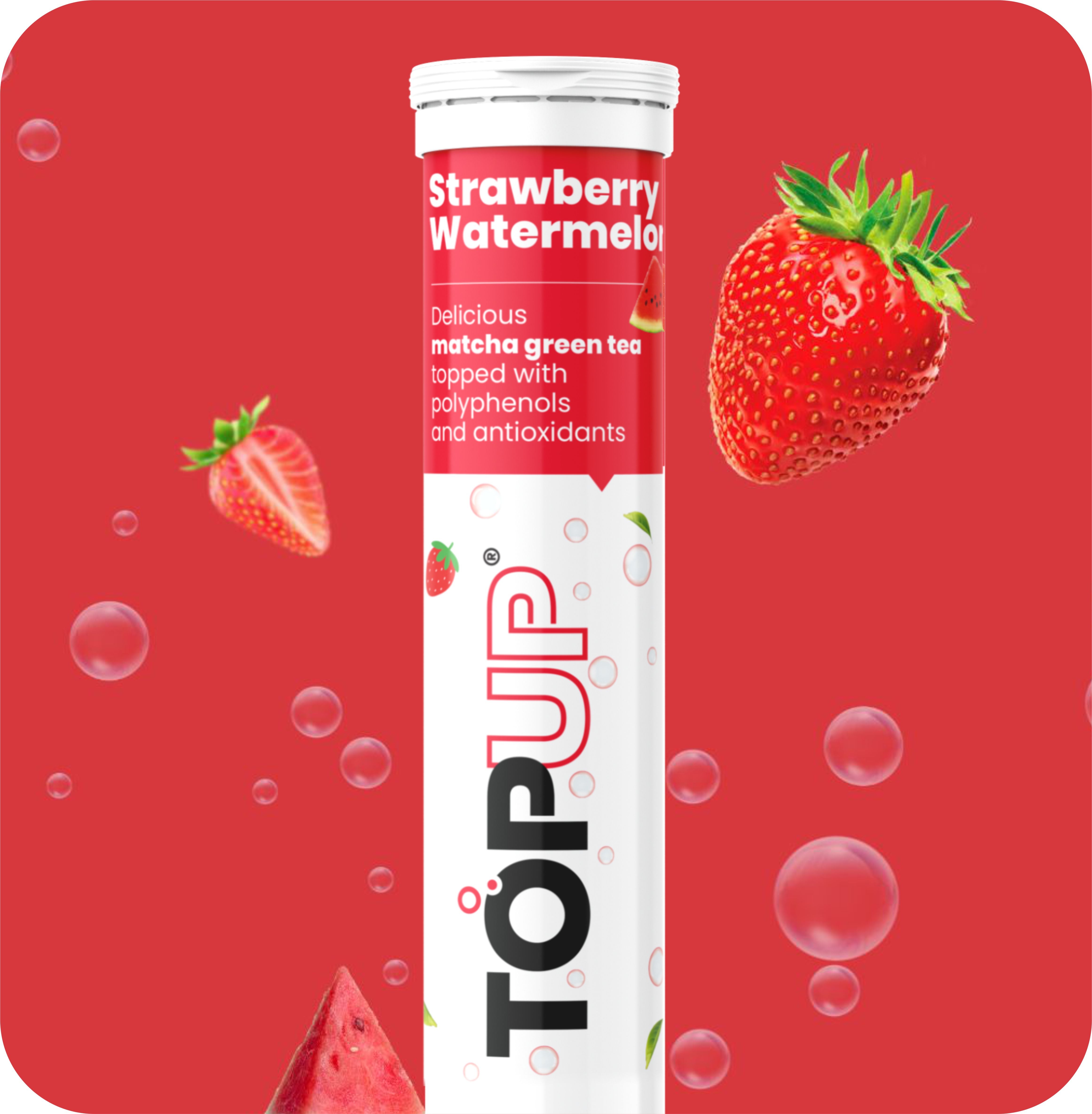 Strawberry Watermelon — Japanese Matcha Wellness Mix