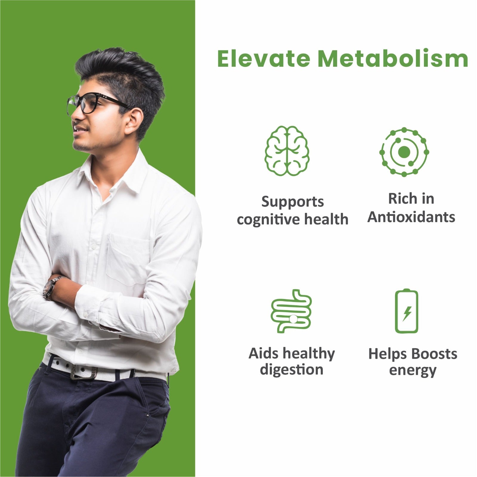 MATCHA - Topped with antioxidants in green apple flavor