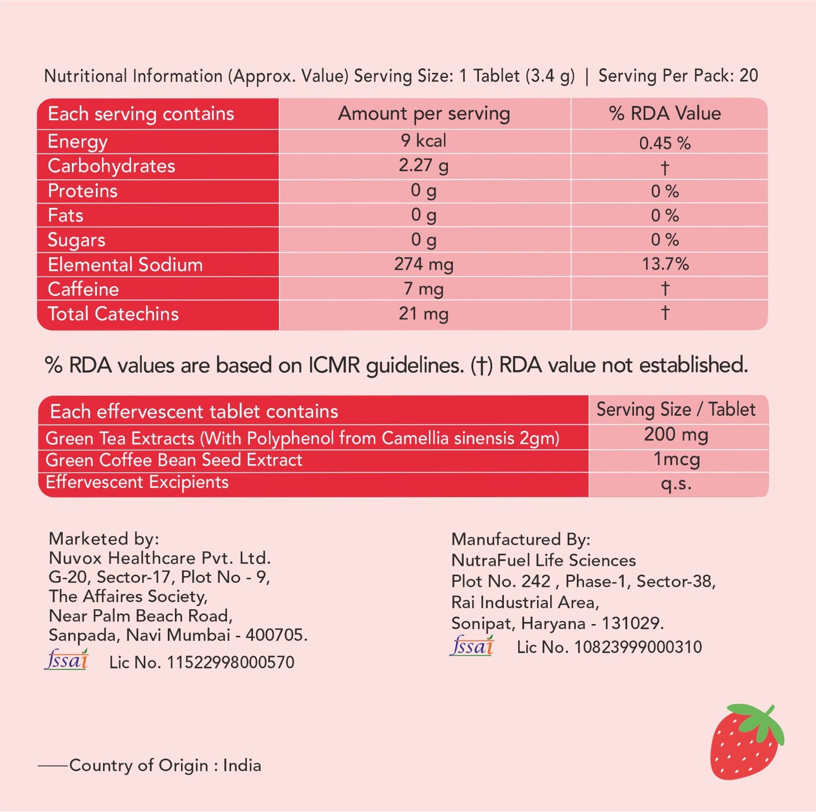 Strawberry & Watermelon - Weight Management