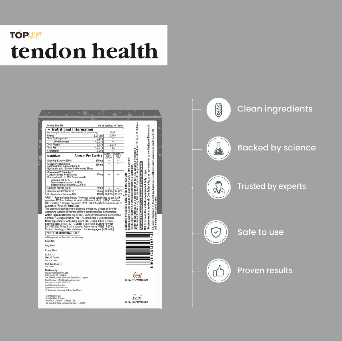 Tendon Health - Tendon Strength, Flexibility & Recovery