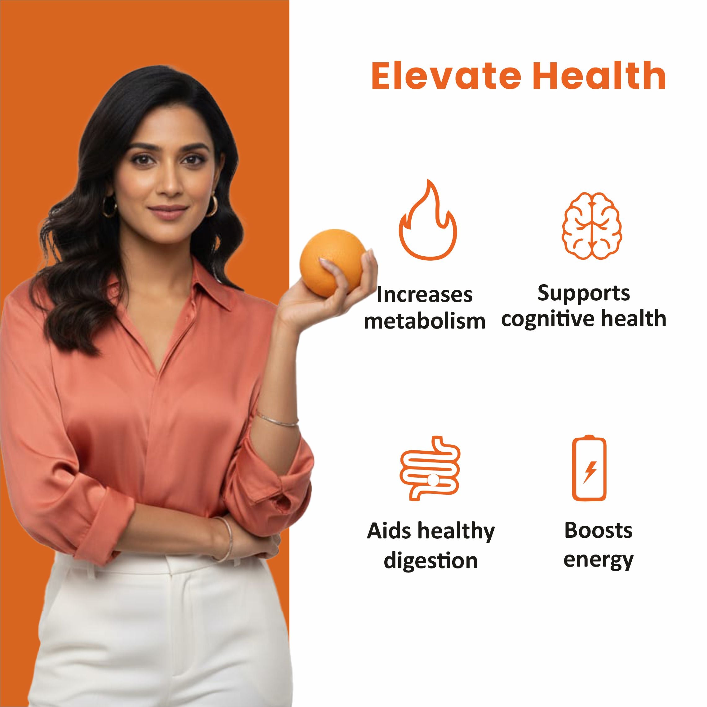 MATCHA - Topped with antioxidants in wild orange flavor